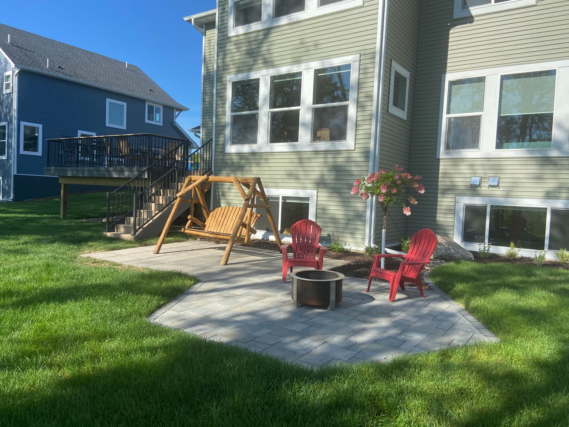 Custom Hexagon Paver Patio Built for Real Backyard Living image