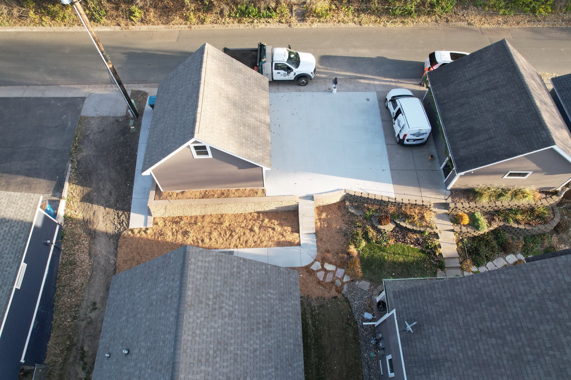 Gallery photos for Failing Retaining Wall Rebuilt Right to Support a Minnesota Garage: Image #4